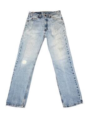 Vintage 90s Levi's 505 Orange Tab Straight Leg Jeans 32x32